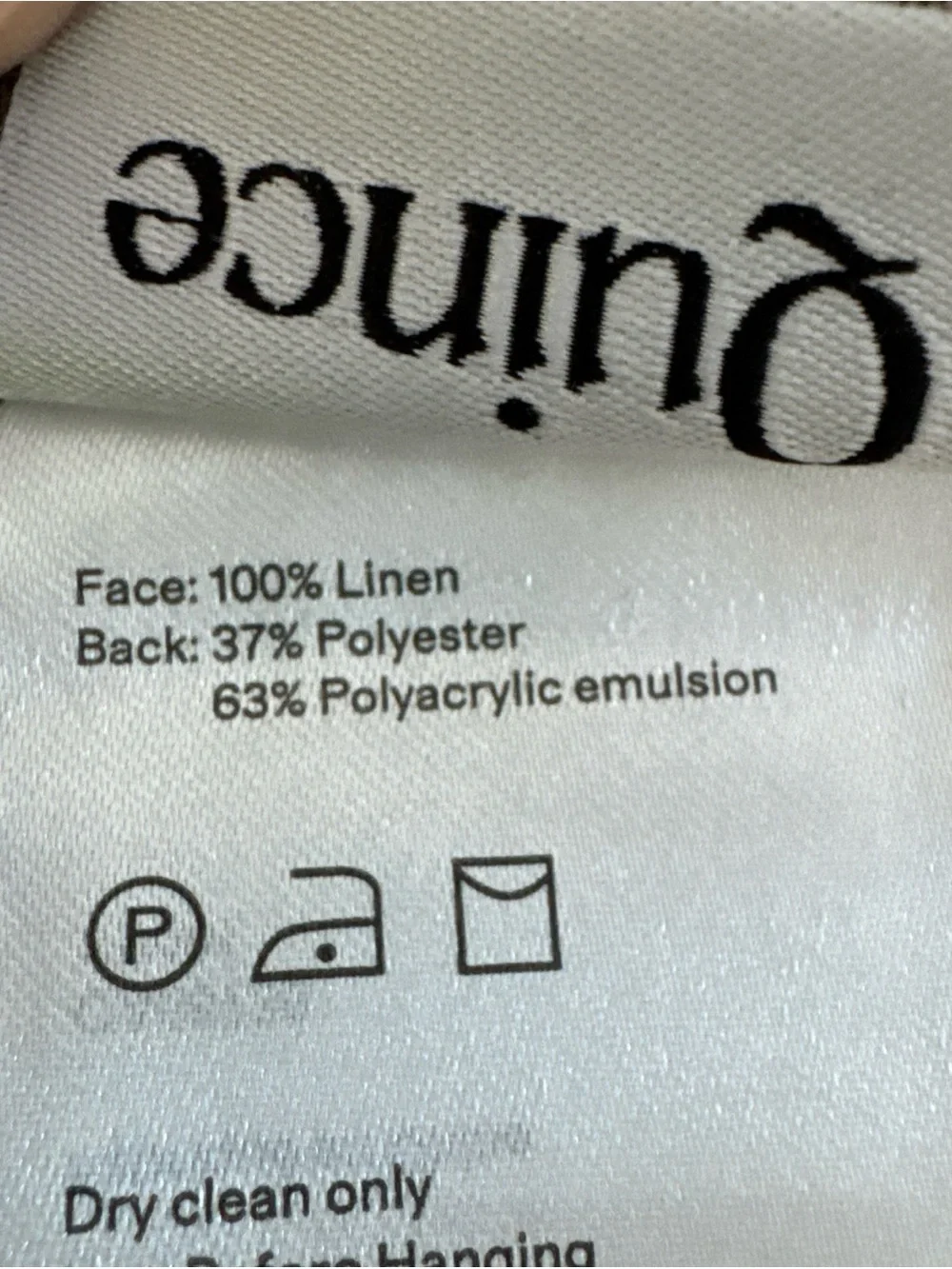 New Quince European Linen True Blackout 1 Curtain Panel Cloud Gray 48x 108”